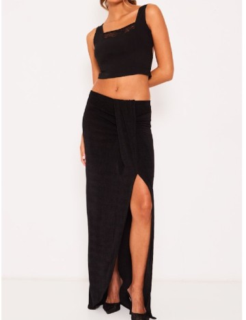 Fusta PrettyLittleThing, negru