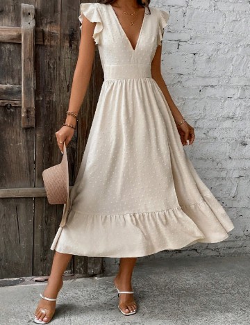 Rochie medie SHEIN, crem