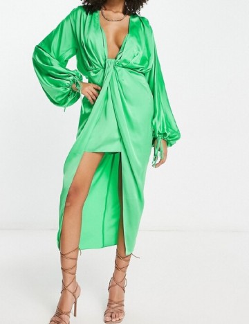Rochie medie ASOS, verde