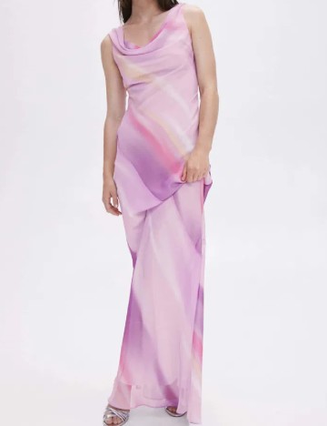 Rochie lunga Mango, roz