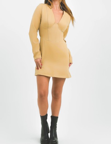 Rochie scurta IN THE STYLE, maro