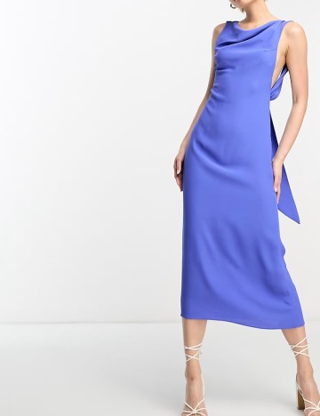 Rochie medie ASOS, albastru