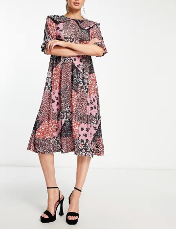 Rochie medie Miss Selfridge, mix culori