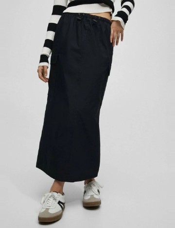 Fusta Pull&Bear, negru