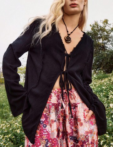 Cardigan SHEIN, negru