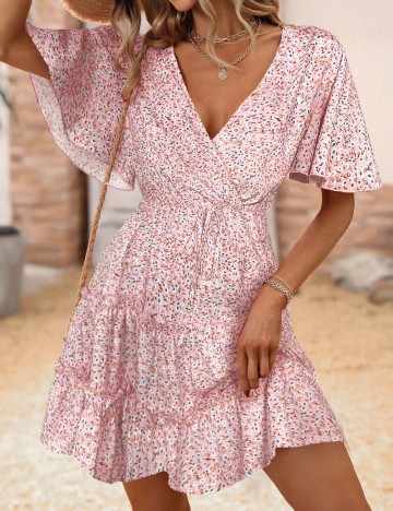 Rochie scurta SHEIN, roz