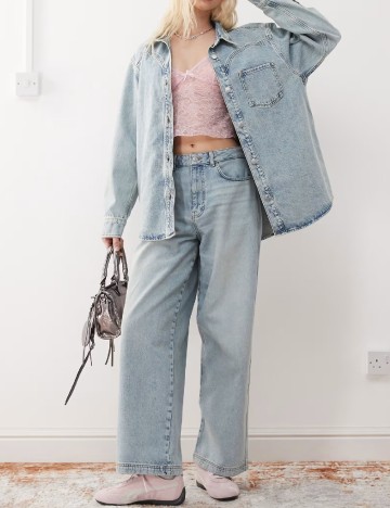 Blugi Reclaimed Vintage, albastru