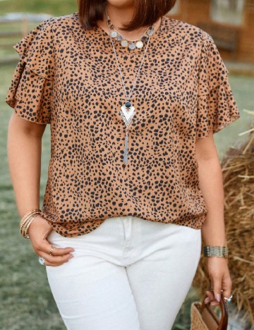 Bluza SHEIN CURVE, maro