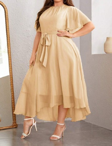 Rochie lunga SHEIN CURVE, crem