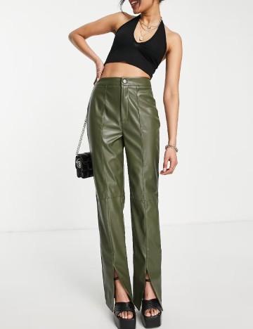 Pantaloni Missguided, verde