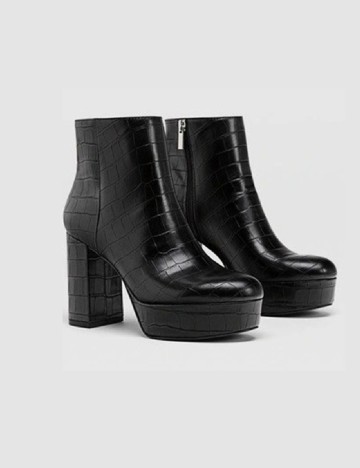 Botine Stradivarius, negru