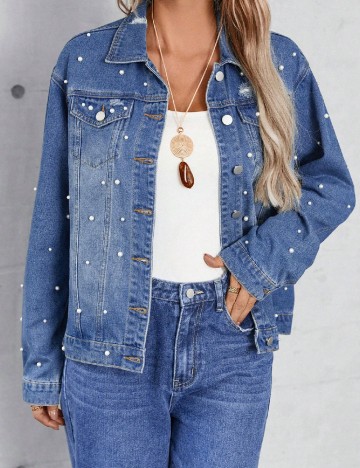 Jacheta SHEIN, albastru deschis