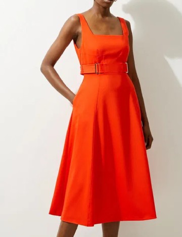 Rochie medie Karen Millen, portocaliu