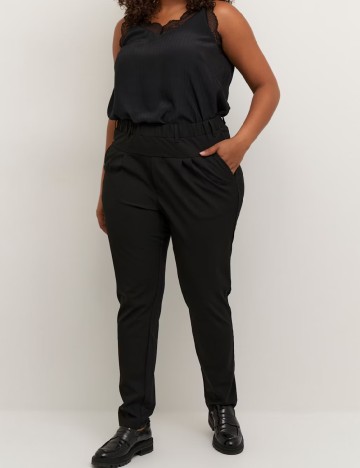 Pantaloni Kaffe Curve, negru
