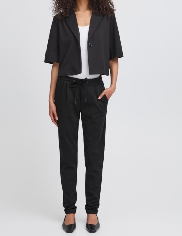 Pantaloni Ichi, negru