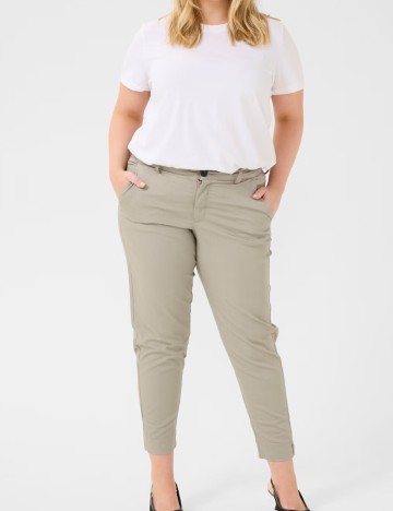 Pantaloni Kaffe Curve, bej