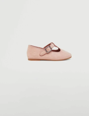 Pantofi Mango Kids, roz pudra Roz