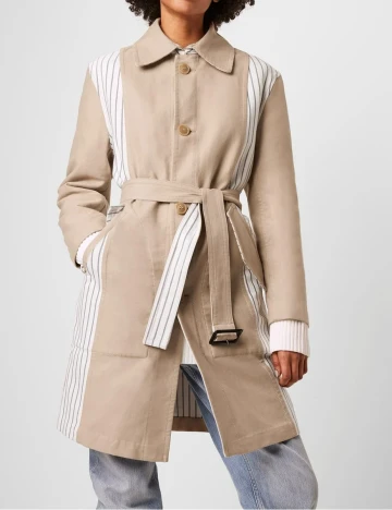 Trench French Connection, bej, 44 Crem