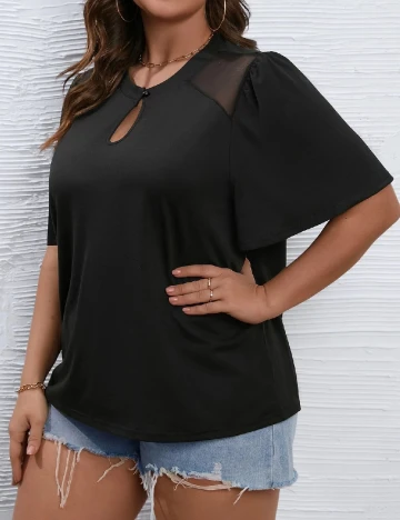 Bluza SHEIN CURVE, negru Negru