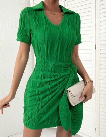 Rochie scurta SHEIN, verde