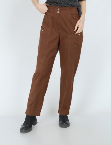 
						Pantaloni b.young, maro