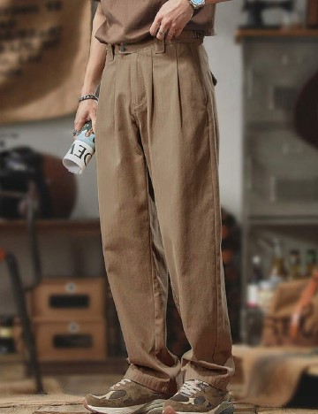 Pantaloni SHEIN, maro