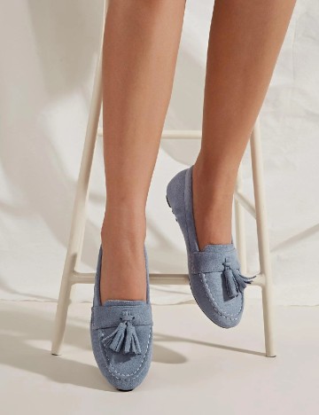 
						Mocasini SHEIN, bleu