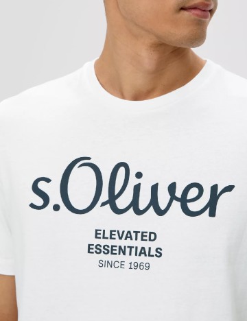 Tricou s.Oliver, alb