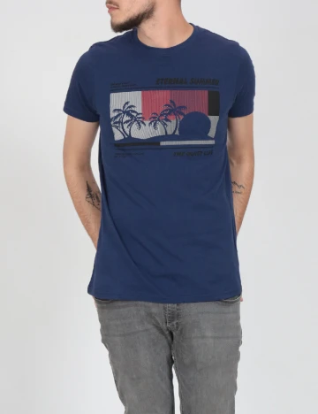 Tricou Milano Bulls, bleumarin Albastru