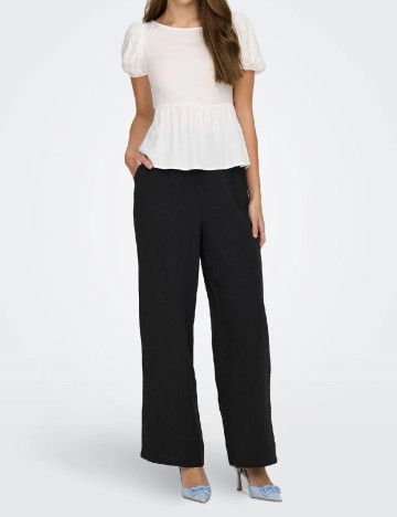 
						Pantaloni Only, negru