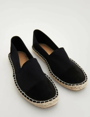 Espadrile Reserved, negru, 36