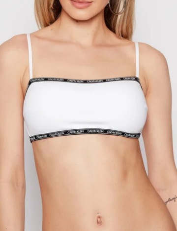 
						Sutien de baie Calvin Klein, alb