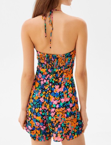 Salopeta Bershka, floral, M