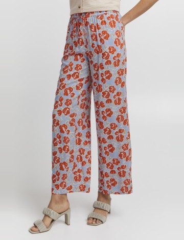 Pantaloni Ichi, imprimeu floral