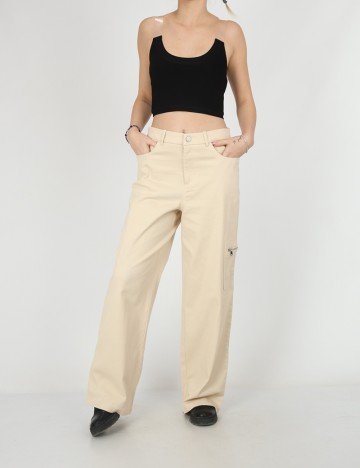 Pantaloni Vero Moda, crem