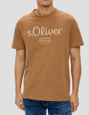 Tricou s.Oliver Plus Size Men, maro