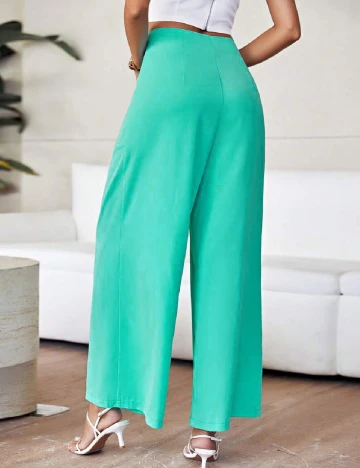 Pantaloni SHEIN, turcoaz Verde