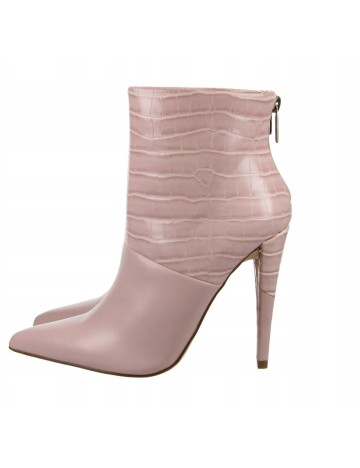 Botine Justfab, roz, 38