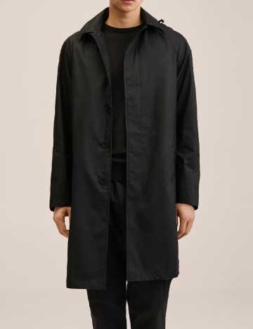 Trench Mango, negru