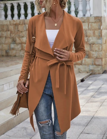Cardigan SHEIN, portocaliu, S