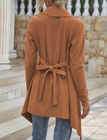 Cardigan SHEIN, portocaliu, S
