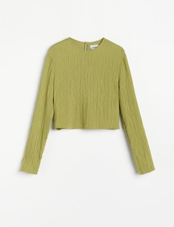 Bluza Reserved, verde, 34