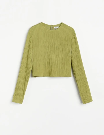 Bluza Reserved, verde, 34