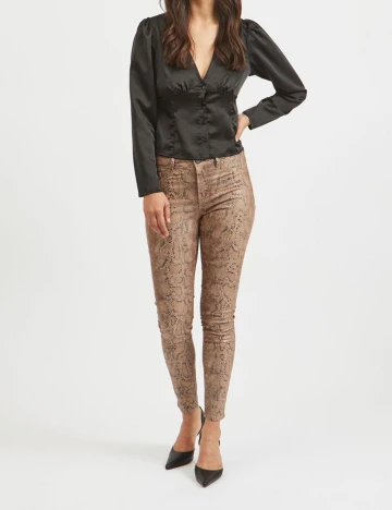 Pantaloni Vila, imprimeu sarpe, XS/32