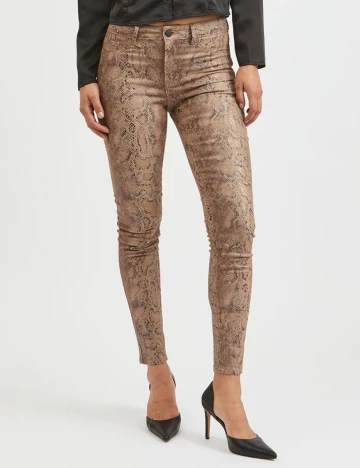 Pantaloni Vila, imprimeu sarpe, XS/32