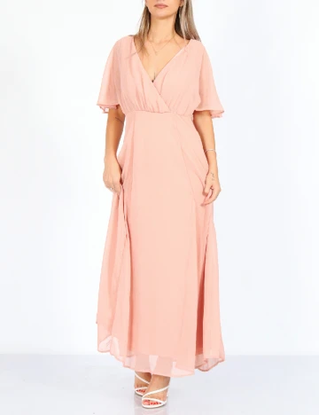 Rochie lunga Vila, roz, 34