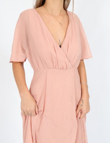 Rochie lunga Vila, roz, 34