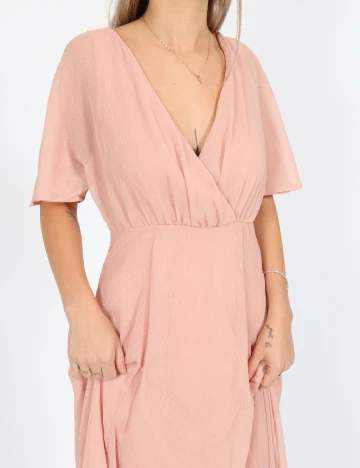 Rochie lunga Vila, roz, 34