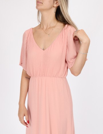 Rochie lunga Vila, roz, 38