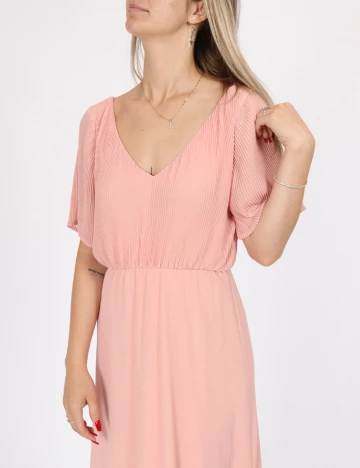 Rochie lunga Vila, roz, 38